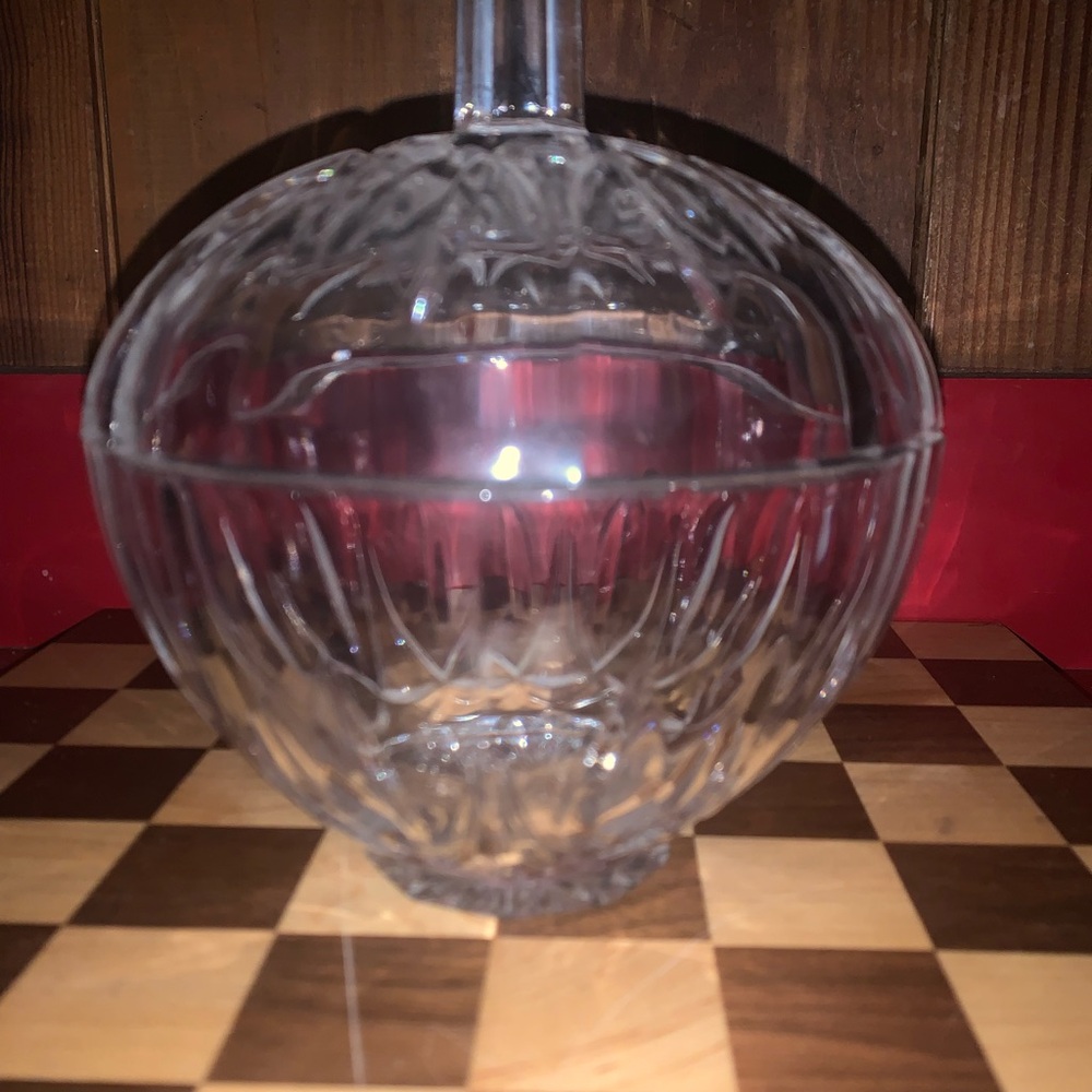 Vintage Large Capri Crystal Lidded Bon Bon Made In Italy 24% Pbo